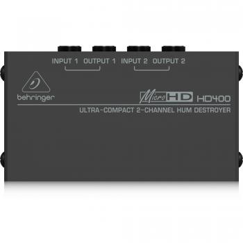 Behringer HD400 MicroHD 2-Channel Hum Eliminator and Audio Tool