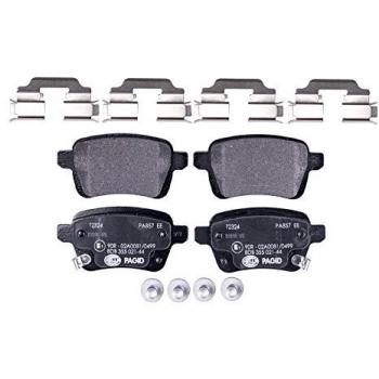Juego de pastillas de freno Hella 8DB 355 021-441 con advertencia acústica para Fiat 500L - cuatro pastillas por set