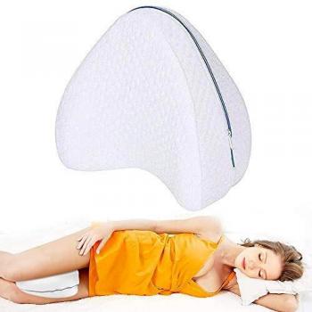Aokeou Almohadas posicionadoras de Pierna– Mejor para Pierna, Espalda, y Rodilla Pain- cuña de Espuma con Efecto Memoria Contour Pierna Almohada con Funda extraíble