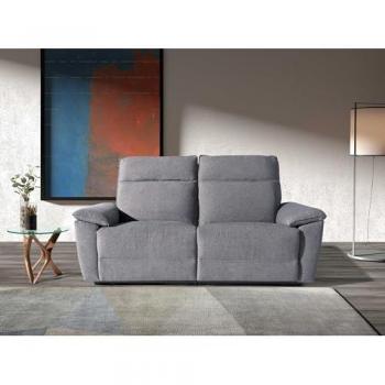 Sofá Relax 3 Plazas en Tela Gris - 194 x 94 x 103 cm - Elegante y Funcional