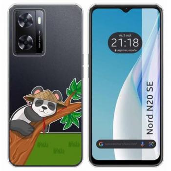 Funda Silicona Transparente Panda para Oneplus Nord N20 SE con Dibujos