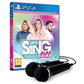 Let's Sing 2022 - Juego de PS4 con 2 micrófonos