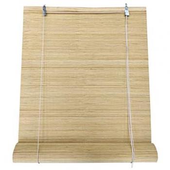 Estor Enrollable de Bambú Reforzado 90x200 cm - Elegante y Resistente para Interior y Exterior