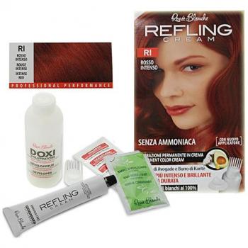 Crema Colorante Permanente Sin Ammoníaco Renée Blanche Refling 120 ml Rojo Intenso