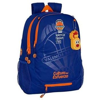 Mochila Escolar con Adaptador para Carro y Portabalones Valencia Basket 32x44x16cm Safta 612084665