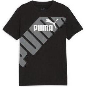 Camiseta Puma Power Graphic Negro Infantil