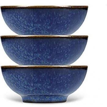 Juego de 3 Cuencos Japoneses Mikasa Satori - Azul