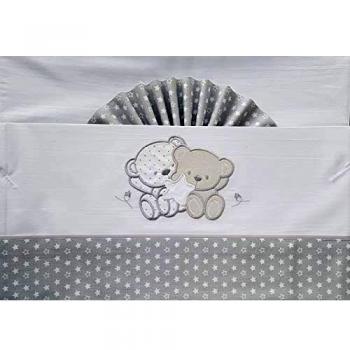 Duffi Baby 0728-11 - Sábana ositos y estrella, algodón, minicuna