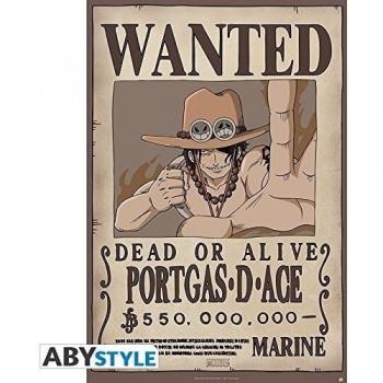 Poster Wanted Ace - One Piece (POSTER 91,5 x 61)