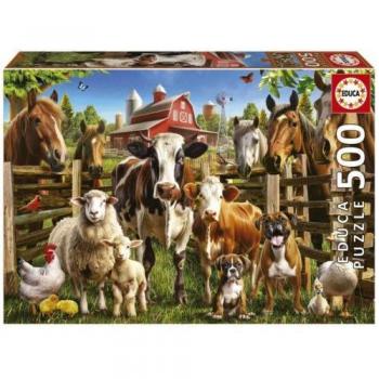 Educa - Los traviesos de la Granja | Puzzle de 500 Piezas