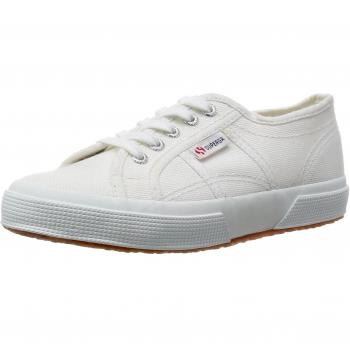 Superga 2750 Jcot Classic Children's Unisex Summer Lace-up Canvas Trainers - White - Size UK 13 Kids
