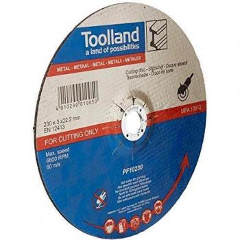 Disco de Corte Toolland 230 Mm para Metal con Corte en Húmedo