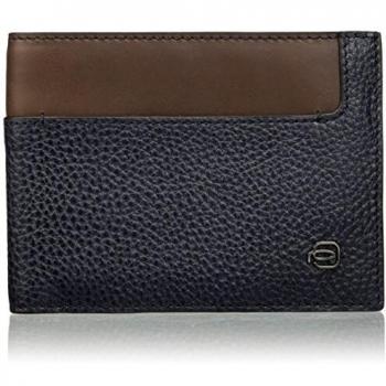 Piquadro Pu1241w83r - Cartera para hombre, azul, 2 x 10 x 13 cm