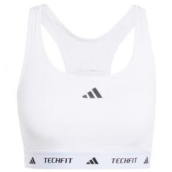 Sujetador Deportivo Adidas Techfit Blanco S Mujer