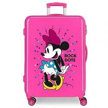 Disney Minnie Sunny Day Maleta mediana Rosa 48x68x26 cms Rígida ABS Cierre combinación 70L 3,7Kgs 4 Ruedas dobles