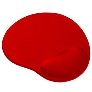 Trust Bigfoot - Alfombrilla para ratón ergonómica con relleno de gel, rojo