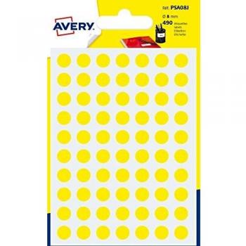 Etiqueta autoadhesiva Círculo Permanente Amarillo 420 pieza(s)