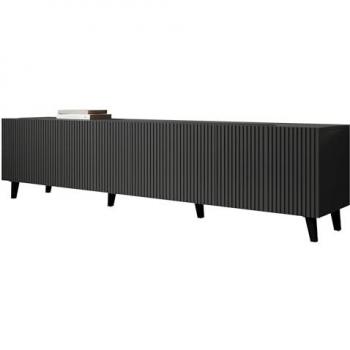 Mueble de TV Charlotte J104 Antracita 201x53x42cm con 4 puertas
