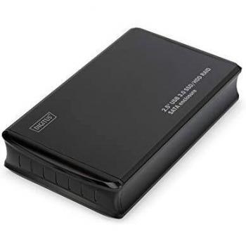 DIGITUS 2,5'' USB3.0 SSD/HDD Raid SATA Enclosure USB 3.0 Support JBOD, RAID0, RAID1