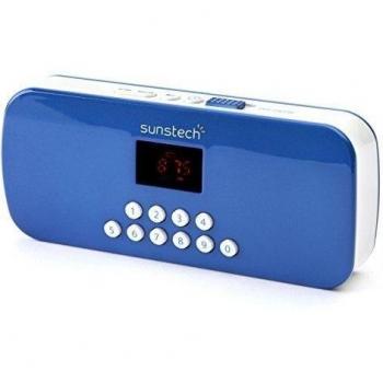 Sunstech SPFM5BL - Radio (6 W, FM, 3.5 mm), color azul