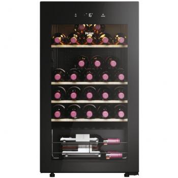 Vinoteca Haier HWS34GGH1 - Nevera de Vino para 34 Botellas, 1 Zona de Temperatura, Conexión Wifi