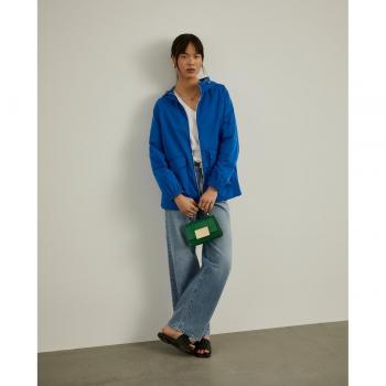 Parka de mujer Lion of Porches con capucha y forro a contraste en Azul Rey