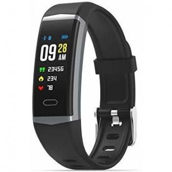 Muvit iO Pulsera de Actividad y Deporte Sport Aqua Negra