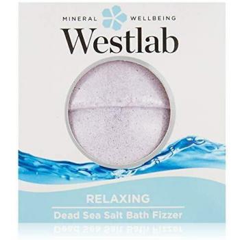 Westlaba Relaxing Dead Sea Salt Bath Fizzer, 150 g, paquete de 12
