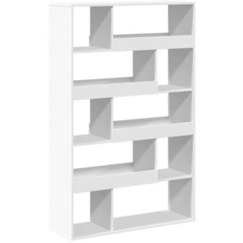 Estantería de madera de ingeniería blanca 100x33x156,5 cm