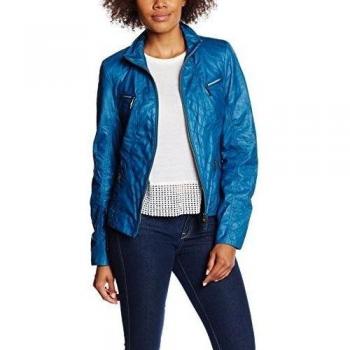 Bonita Uni, Langarm, Chaqueta de traje Mujer, Azul