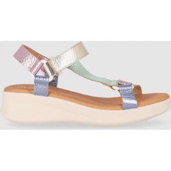 Sandalias de Cuña Chika10 ST Sacher 5407 Multicolor, Piel, Cierre de Tira Adhesiva, Puntera Redonda