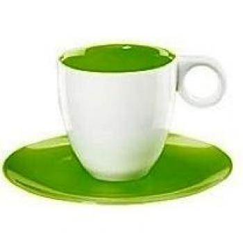 ASA Selection Colour it Espressotasse mit Untertasse kiwi Glänzend