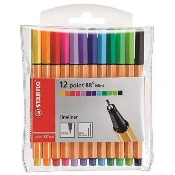 Cienkopis Stabilo point mini 88, etui 12 sztuk