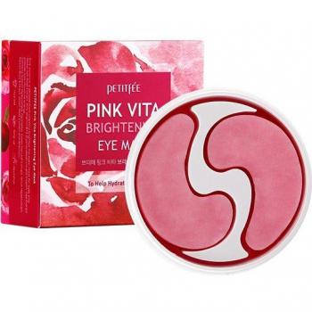 Máscara de ojos iluminadora Petitfee Pink Vita