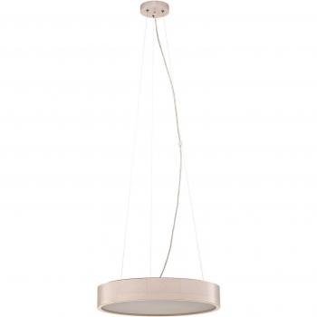 Lámpara colgante cilíndrica Kerio, Ø 47 cm, blanca, 3x E27