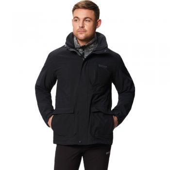 Regatta Northton II 3 in 1 Waterproof and Breathable with Zip-out Fleece Chaqueta, Hombre, Negro, XXXX-L
