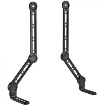 Soporte Universal VESA para Barra de Sonido Maclean MC-334 hasta 15 kg | Compatible con Pantallas hasta 49 | Montaje en Pared | Brazos Ajustables