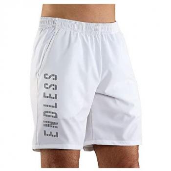Shorts deportivos Endless Ace Blanco, fabricados en tejido ligero y transpirable, con cintura elástica ajustable, diseño moderno y cómodo, ideales para actividades al aire libre y entrenamiento
