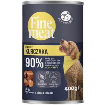 Pet Republic Fine Meat Plato de Pollo - Comida Húmeda para Perros - 400g