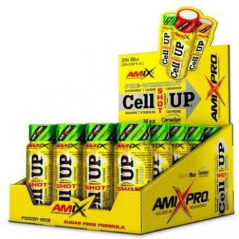 Amix AmixPro CellUp Shot Energy 20x60ml - Energético Líquido, Caja con 20 Unidades, Formato de 60ml cada uno