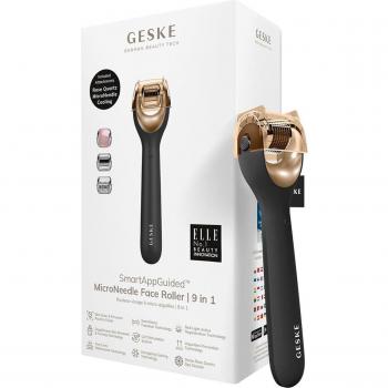 GESKE 9 in 1 Smart App Guided MicroNeedle Face Roller - Gray and Black Options