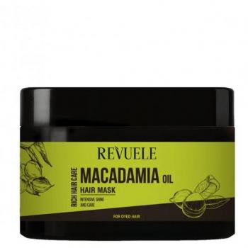 Mascarilla Capilar Revuele Aceite de Macadamia Brillo y Cuidado Intenso para Cabello Teñido 360ml