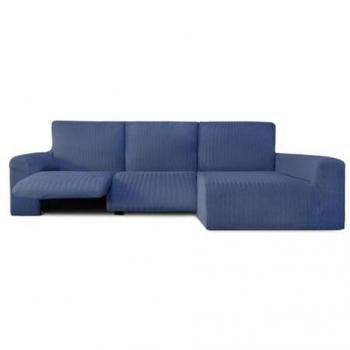 Funda Chaise Longue Bielástica Brazo Largo Derecho Jaz Azul 180 x 120 x 360 cm