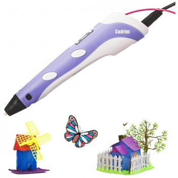 Cadrim Pluma para impresión 3D de la impresora estereoscópica 3D con pantalla LCD,3D Pluma Inteligente Pen Bolígrafo de Impresión Estereoscópica