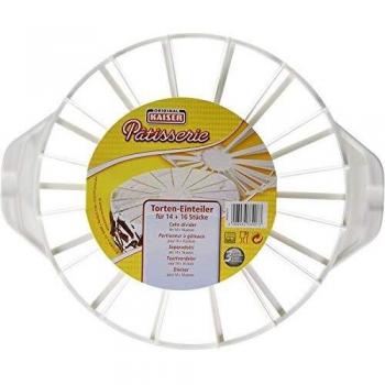 Kaiser Pâtisserie Cortador de porciones para Tarta, De plástico, Blanco