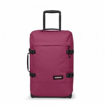 Eastpak Tranverz 2-Wheel Cabin Trolley Bag - Wine Burgundy, Unisex, 51 cm