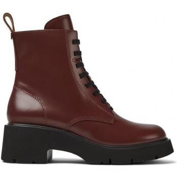 Camper Milah Women's Burgundy Leather Lace-Up Boots