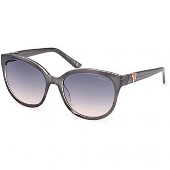 Guess GU7877 Cat Eye Sunglasses with Blue Mirrored Lenses for Women, Grey Frame, 20W 135mm