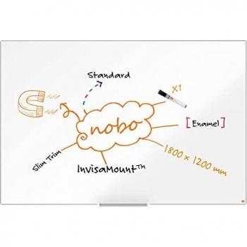Pizarra blanca nobo ip pro acero vitrificado magnetico 1800x1200 mm