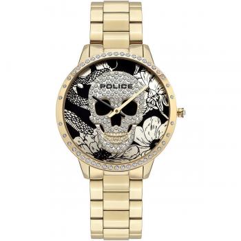 Police Womens Watch Horta Pl.16067Msg/02M Yellow Size: ONE SIZE